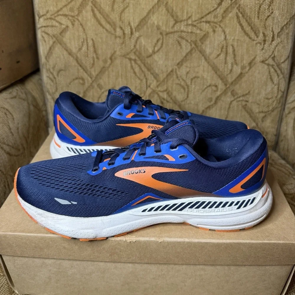 Brooks Adrenaline GTS 23 Mens Size 9.5 Blue Athletic Running Shoes Sneakers